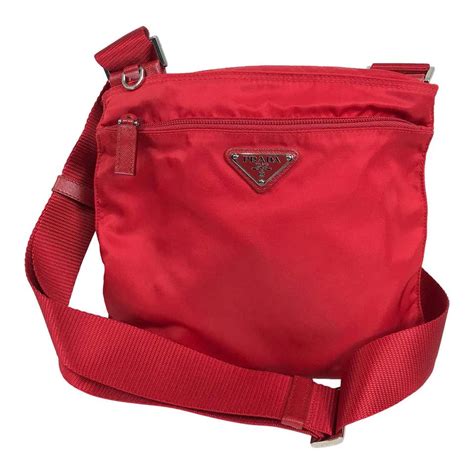 red prada nylon shoulder bag|prada nylon crossbody camera bag.